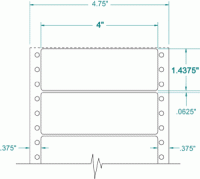 4" x 1-7/16"-ADDRESS