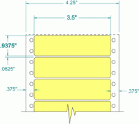 3-1/2" x 15/16"-ADDRESS(YELLOW)