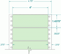 4" x 1-7/16"-ADDRESS(GREEN)