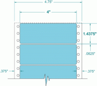 4" x 1-7/16"-ADDRESS(BLUE)