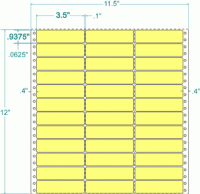 3-1/2" x 15/16"-ADDRESS(YELLOW)