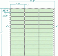 3-1/2" x 15/16"-ADDRESS(GREEN)