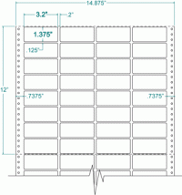 3.2" x 1-3/8"-CHESHIRE ADDRESS