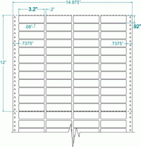 3.2" x .92"-CHESHIRE ADDRESS