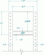3.1" x 2-7/8"-TAPE REEL