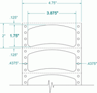 3-7/8" x 1-7/16"  -TAPE REEL