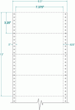 7-3/8" x 3-1/4"-TAB SIZE(NO TAB)