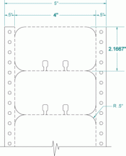 4" x 2-1/6"-ROTATRY FILE CARD