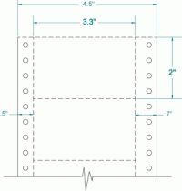 3.3" x 2"-POSTAL TRAY TAG