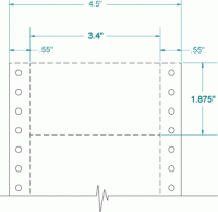 3.4" x 1-7/8"-POSTAL TRAY  TAG