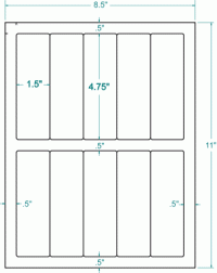 1-1/2" x 4-3/4"-LANDSCAPE ADDRESS