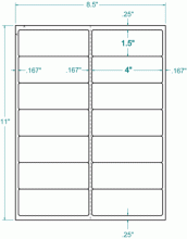 4" X 1-1/2"-ADDRESS
