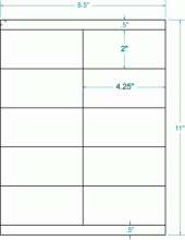 4-1/4" x 2"-SHIPPING/ADDRESS