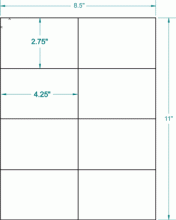4-1/4" x 2-3/4"-SHIPPING/ADDRESS