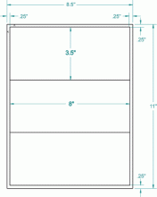 8" x 3-1/2"-VICS CARTON