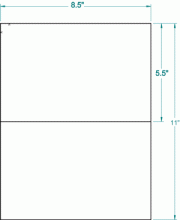 8-1/2" X 5-1/2"-HALF SHEET SHIPPING