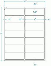 4" x 1-1/2"-ADDRESS