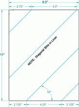 8-1/2" x 11"-FULL SHEET-4 SLITS