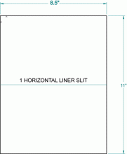 8-1/2" x 11"-FULL SHEET-1 SLIT