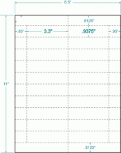 3.3" x 15/16"-BAG TAG