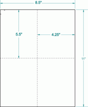4-1/4" x 5-1/2"-BLANK POSTCARD