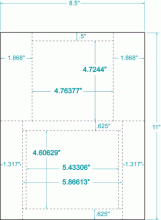 5.866" x 4.606"-JEWEL CASE INSERT