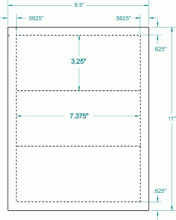 7-3/8" x 3-1/4"-LEDGER CARD