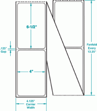 4" x 6-1/2"FANFOLD