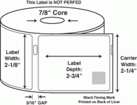 2-1/8" x 2-3/4" Disk. & Name