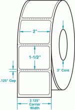 2" x 1-1/2" P