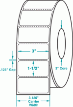 3" x 1-1/2" P