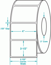 4" x 2-1/2" P