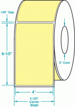 4" x 6-1/2" P-YELLOW