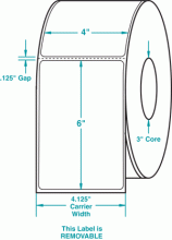 4" x 6" P-REMOVABLE