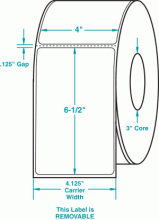 4" x 6-1/2" P-REMOVABLE