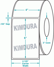 4" x 6" P -WHITE KIMDURA ROLL