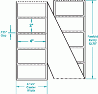 4" x 2" P-FANFOLD