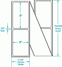 3" x 5" P-FANFOLD
