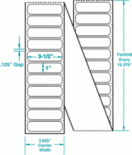 3-1/2" x 1" P-FANFOLD