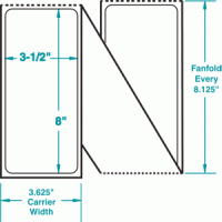 3-1/2" x 8" P-FANFOLD