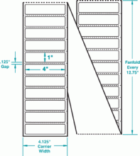 4" x 1" P-FANFOLD