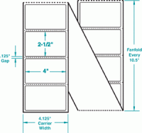 4" x 2-1/2" P-FANFOLD