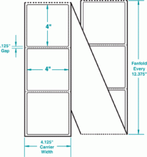 4" x 4" P-FANFOLD