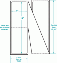 4" x 13" P-FANFOLD