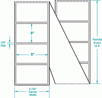 5" x 3" P-FANFOLD