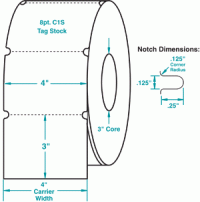 4" x 3"-CARD STOCK ROLL