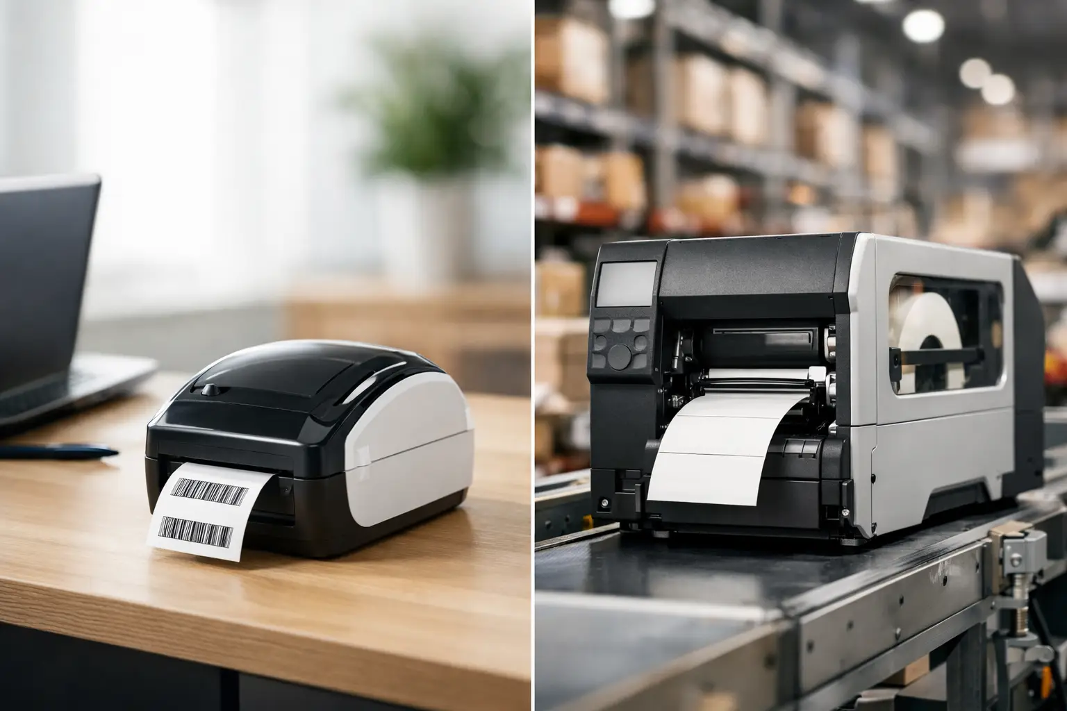 Desktop Versus Industrial Label Printers