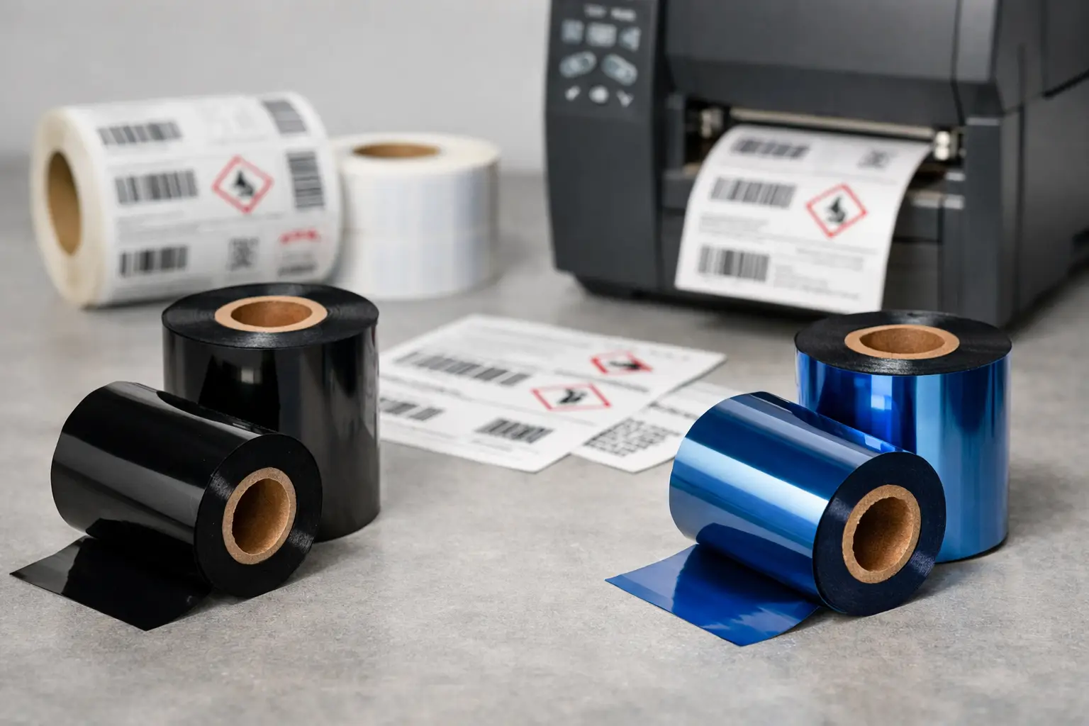 Wax Versus Resin Ribbons for Industrial Labels